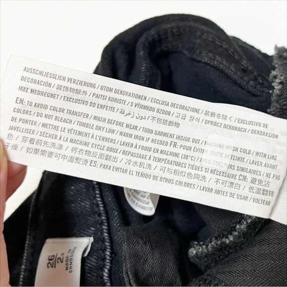 Abercrombie & Fitch Ankle Straight Ultra High Rise Jeans 26‎ 2 R black classic - Picture 8 of 13